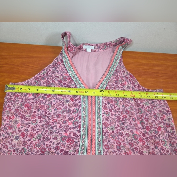 J Jill Women Floral Paisley Lined Rayon Maxi Dress Sz L Prairie Country Coastal - Picture 8 of 10